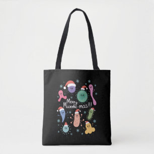 Tote Bag Professeur de microbiologie de Noël Microbe