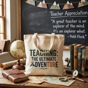Tote Bag Professeur de plein air Aventure ultime