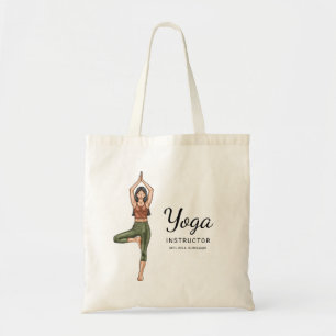 Tote Bag Professeur de yoga posture de l'arbre Vrikshasana