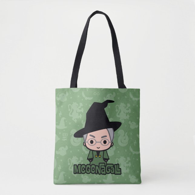 Tote Bag Professeur McGonagall Cartoon Character Art (Devant)