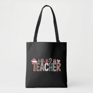Tote Bag Professeur Noël Vie Enseigner Amour Inspirant