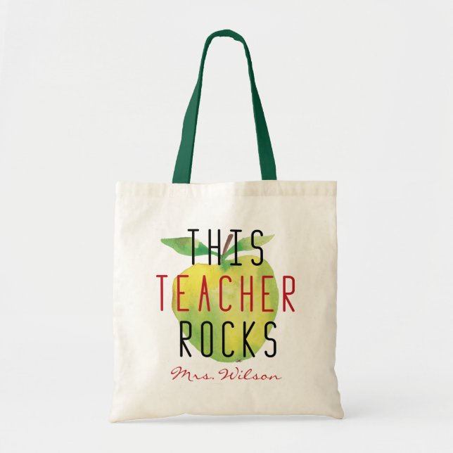 Tote Bag Professeur personnalisé (Devant)