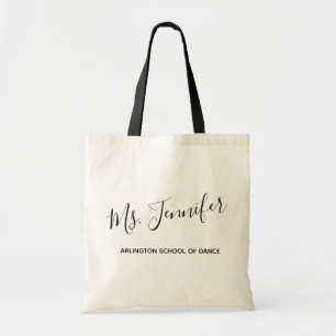 Tote Bag Professeur préétabli élégant personnalisé de 