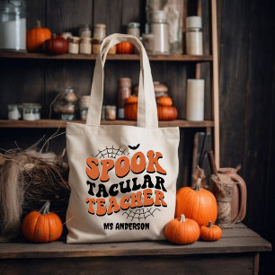 Tote Bag Professeur Spooktacular Halloween Automne Cadeau u