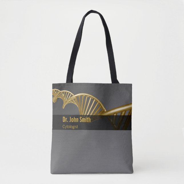 Tote Bag Professional Gold Luxury DNA Strand Medical (Devant)