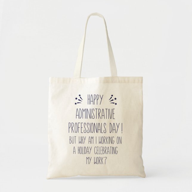 Tote Bag Professionnels de l'administration Day Funny Offic (Devant)