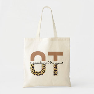 Tote Bag Professithérapeute OT cheetah cadeaux