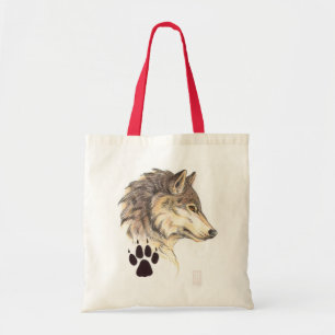 Tote Bag Profil de la tête de loup