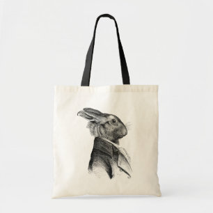 Tote Bag Profil de portrait de lapin