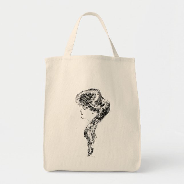 Tote Bag Profil d'une fille de Gibson, 1903 (Devant)