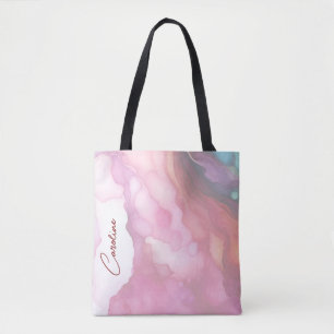 Tote Bag Profitez de votre retraite Pastel couleurs fluides