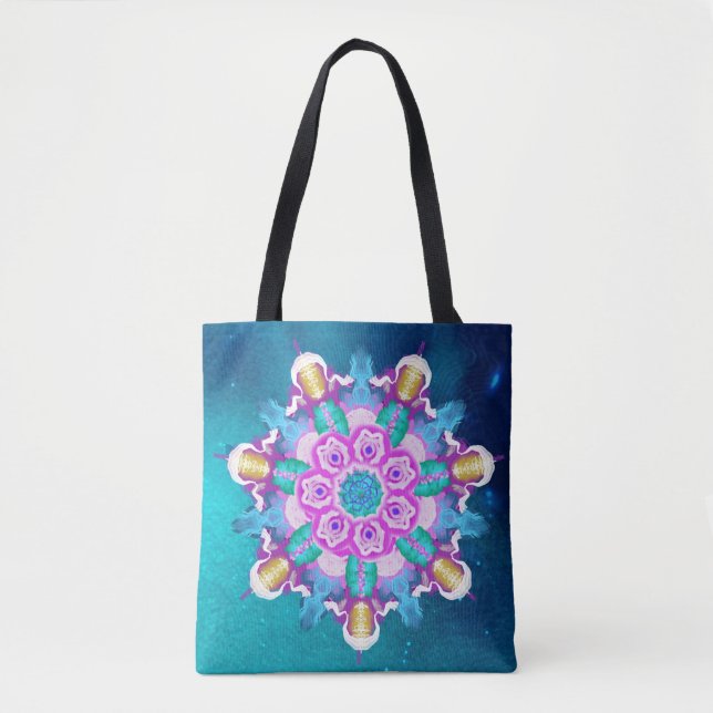Tote Bag *~* profondément dans le mandala curatif de paix (Devant)