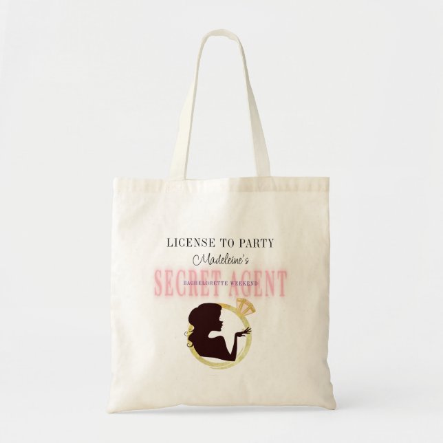 Tote Bag Programme de l'enterrement de vie de jeune fille L (Devant)