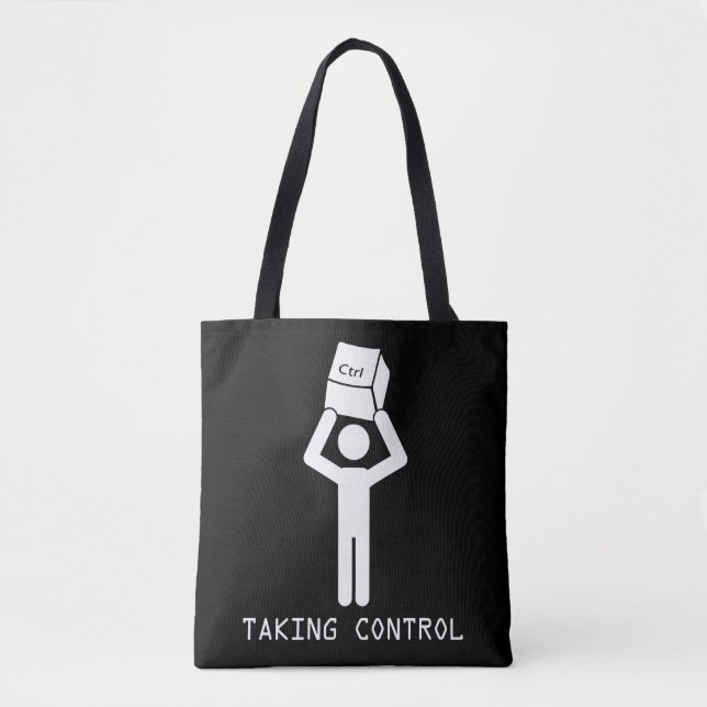 Tote Bag Programmeur de commande de clavier Informatique Ne (Devant)