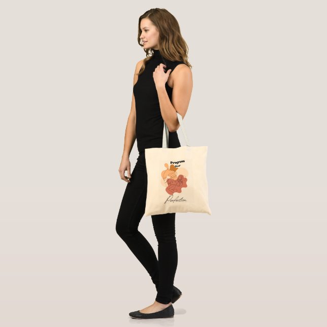 Tote Bag Progression chic sur la perfection (Devant (modèle))