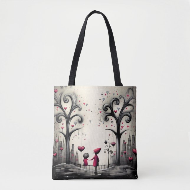 Tote Bag Promenade au coeur de l'amour de la mère (Devant)