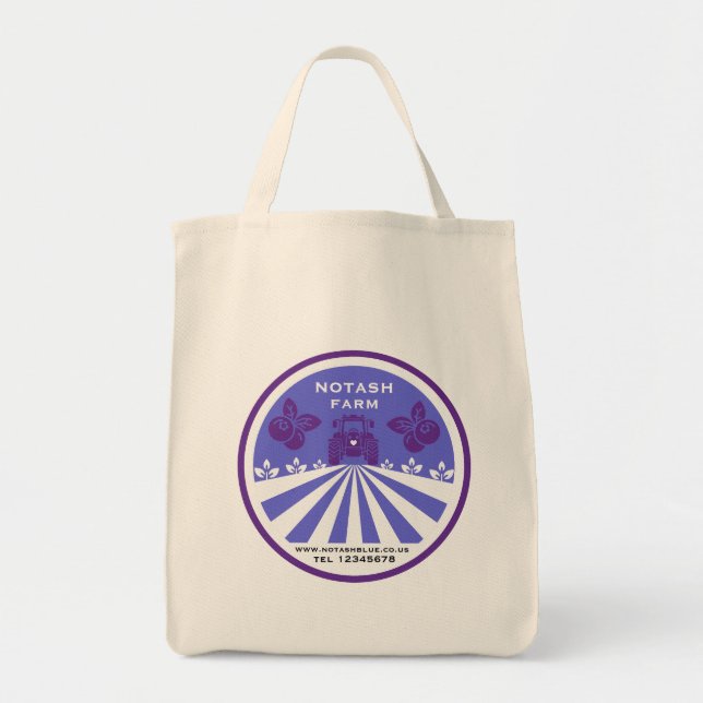 Tote Bag Promotion U-Pick Blueberry Farm (Devant)