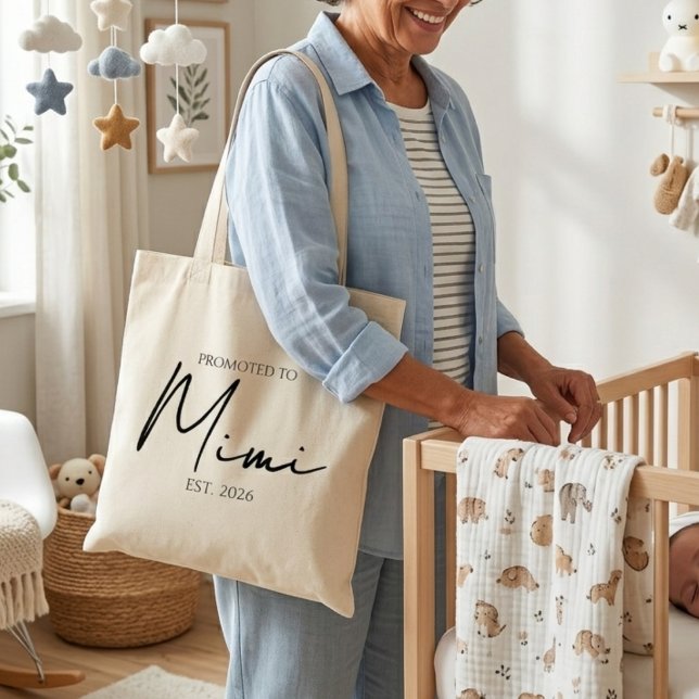 Tote Bag Promu en Mimi Chic Everyday Script (Créateur téléchargé)