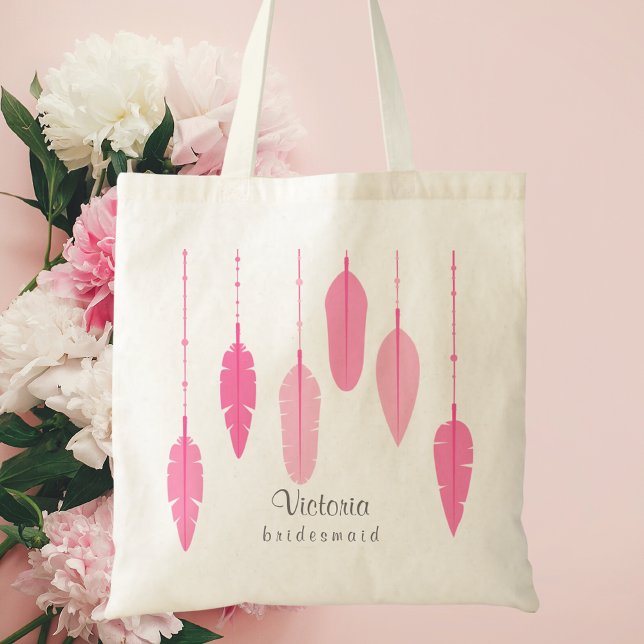 Tote Bag Proposition d'aide-ménagère rose moderne Fête cade (Créateur téléchargé)