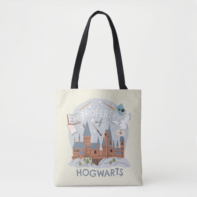 Tote Bag Propriété de Hogwarts Bande Dessinée Graphique (Devant)