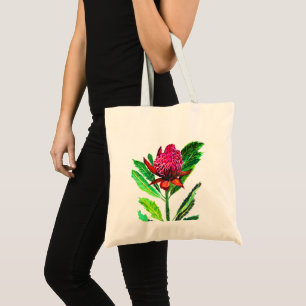 Tote Bag Protea de Waratah, maman de plante, botanique