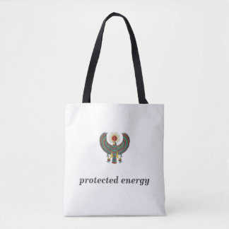 Tote Bag Protect Your Energy Horus Eye Egyptian Symbol Desi