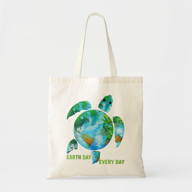 Tote Bag Protéger Les Tortues De Mer Sauver La Terre Sauver (Devant)