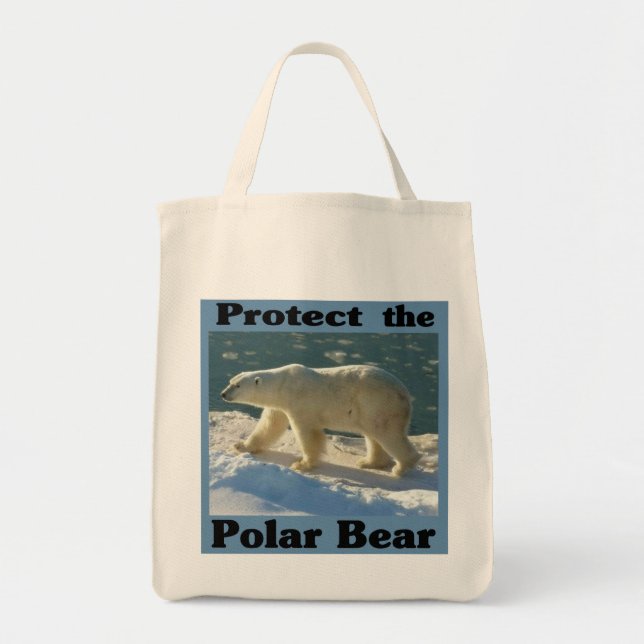 Tote Bag Protéger l'ours polaire (Devant)