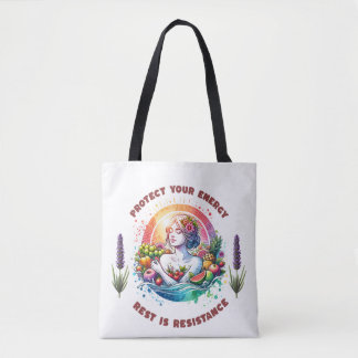 Tote Bag Protégez votre T-shirt énergétique - Soins spiritu