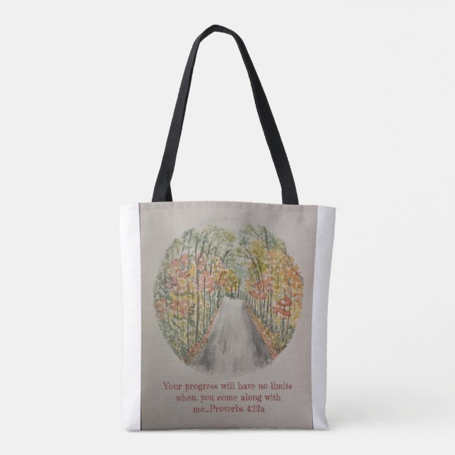 Tote Bag Proverbes 4:12a Fourre-tout (Dos)