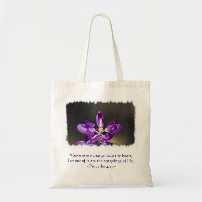 Tote Bag Proverbes 4:23 (Devant)