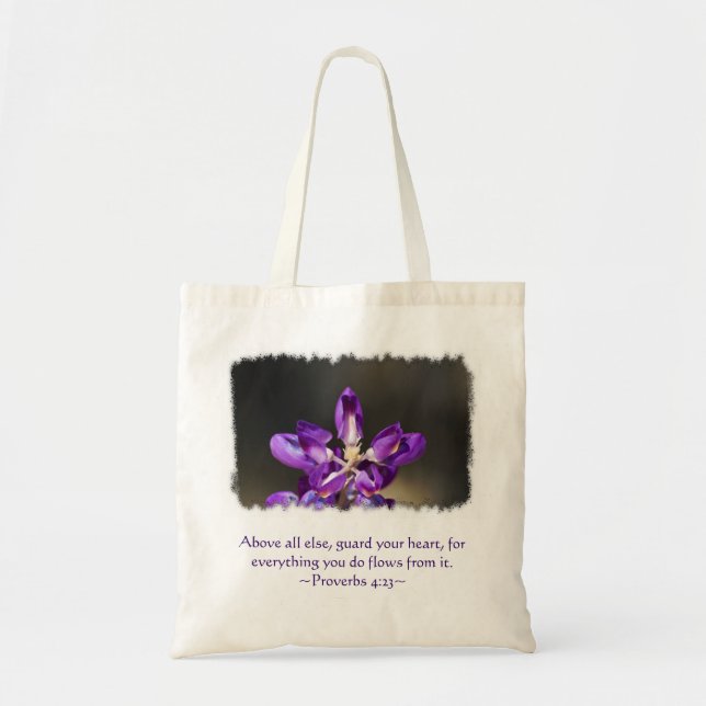 Tote Bag Proverbes 4:23 (Devant)