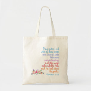 Tote Bag Proverbes Bible Verse