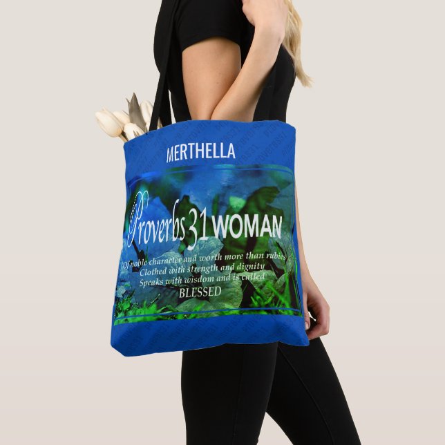 Tote Bag Proverbes bleus 31 (De près)