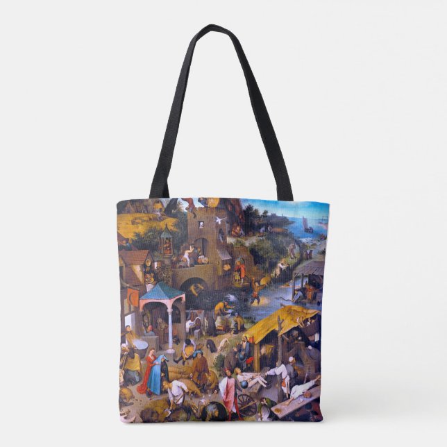 Tote Bag Proverbes du Néerlandais, Pieter Bruegel l'Ancien (Dos)