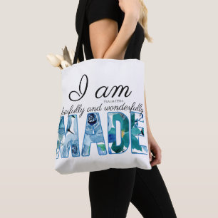 Tote Bag Psaume 139:14 Fearful & Merveilleusement Fabriqué