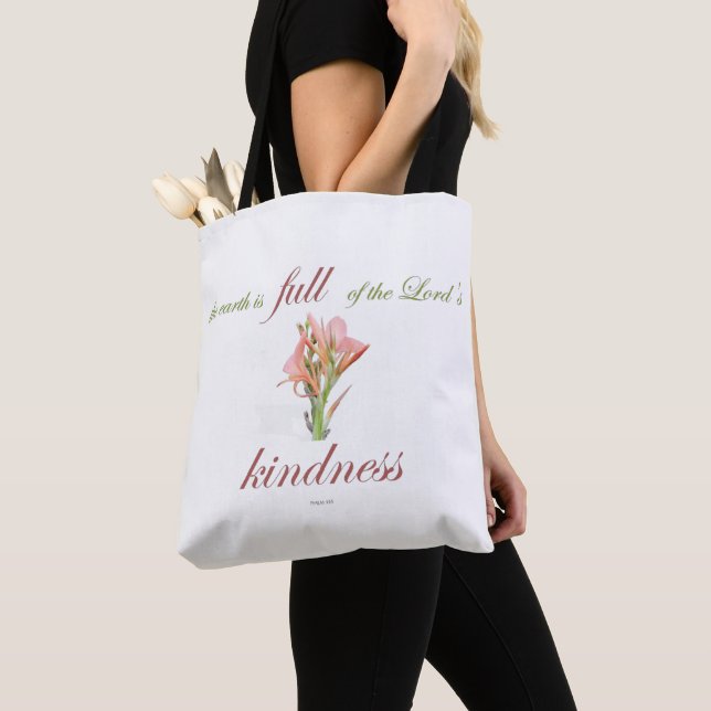 Tote Bag psaume 33 bonté (De près)