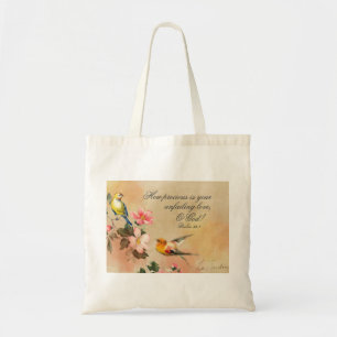 Tote Bag Psaume 36:7 Quelle Préciosité votre amour indéfect