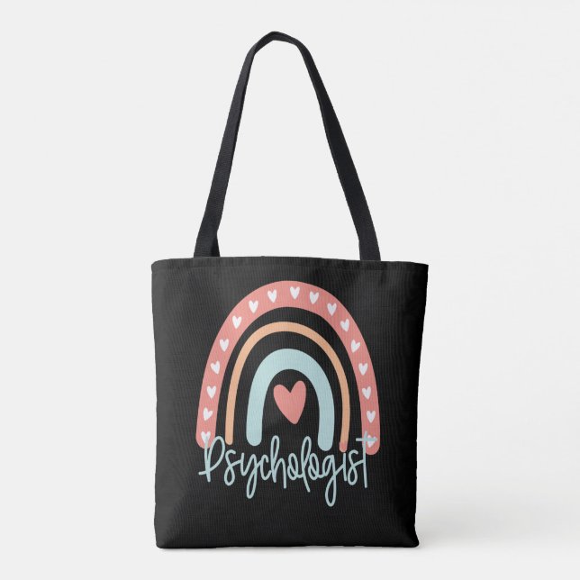 Tote Bag Psychologiste Phd PsyD Graduation Gift Major Boho  (Dos)