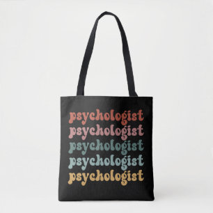 Tote Bag Psychologue Rétro Psychologie Étudiante Diplôme