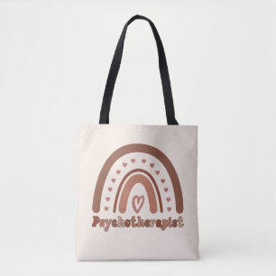 Tote Bag Psychothérapeute Boho Rainbow