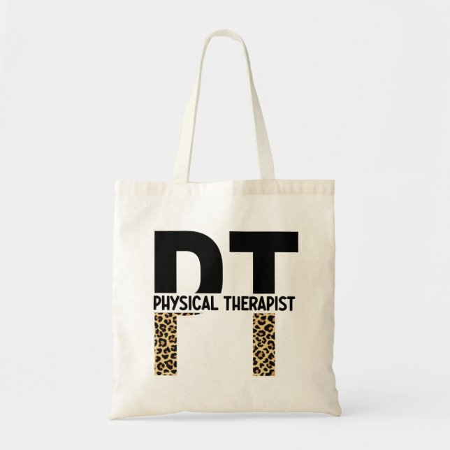 Tote Bag PT physiothérapeute Cheetah Imprimer PT Cadeaux Gr (Devant)