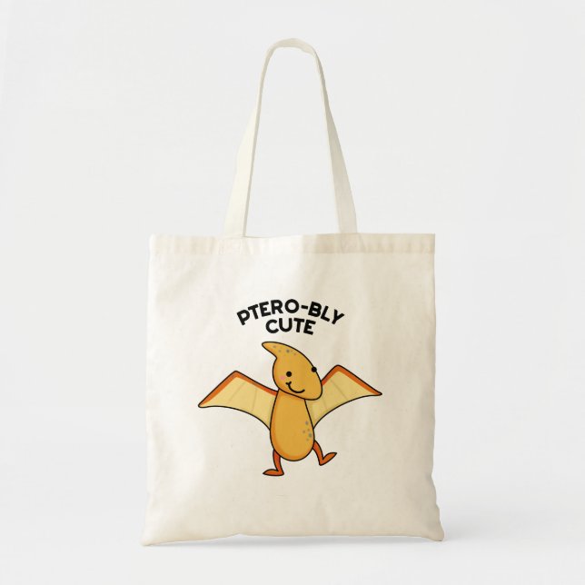 Tote Bag Pterobo mignon Dinosaure Pterodactyle Pun (Devant)