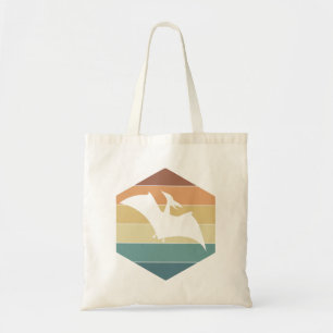 Tote Bag Pterodactyle Dinosaure Silhouette au coucher du so