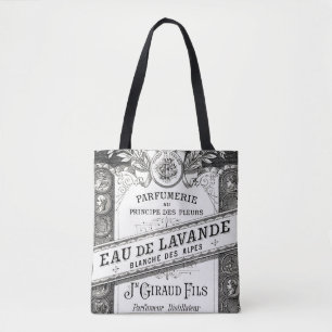 Tote Bag Publicité de parfum de typographie vintage