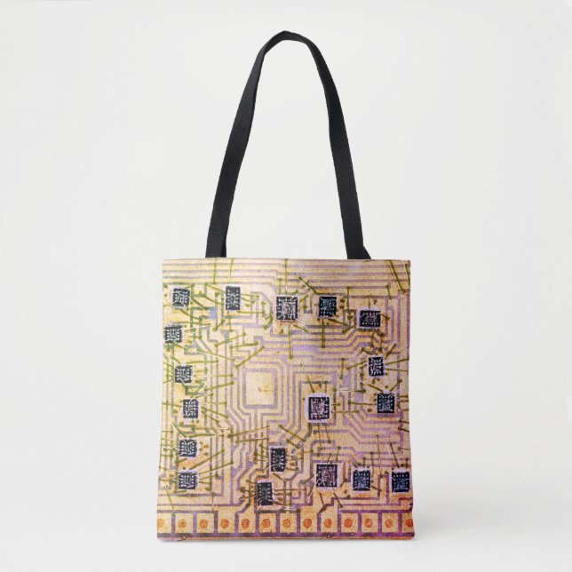 Tote Bag Puce de silicium rétro (Devant)