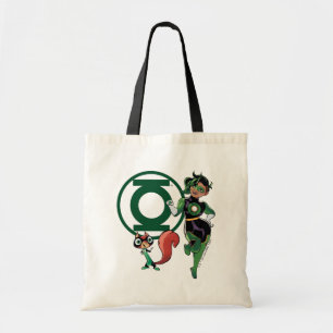 Tote Bag Puce et Lanterne verte