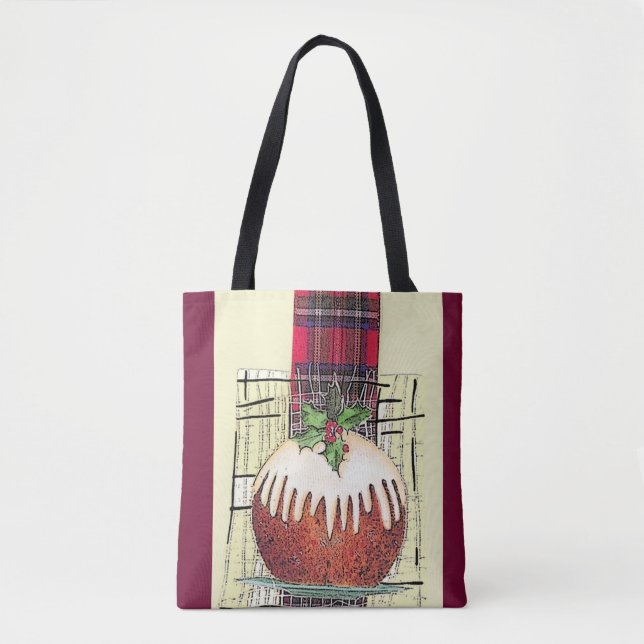 Tote Bag Pudding de Plum de vacances fourre-tout (Devant)