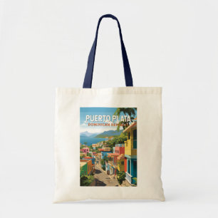 Tote Bag Puerto Plata République Dominicaine Voyage Art Vin