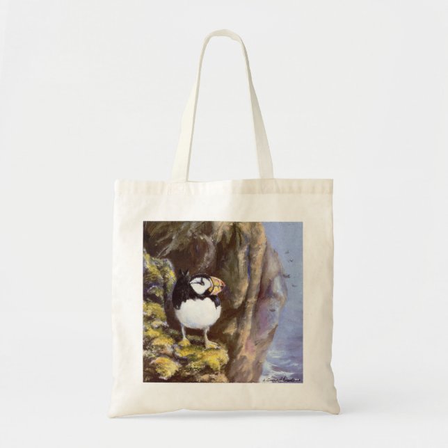 Tote Bag Puffin touffu de l'Alaska (Devant)